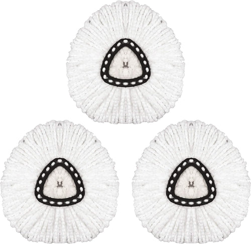 3 Pack Mop Head Replacement Spin Mop Replacement Head Microfiber Spin Mop Refills
